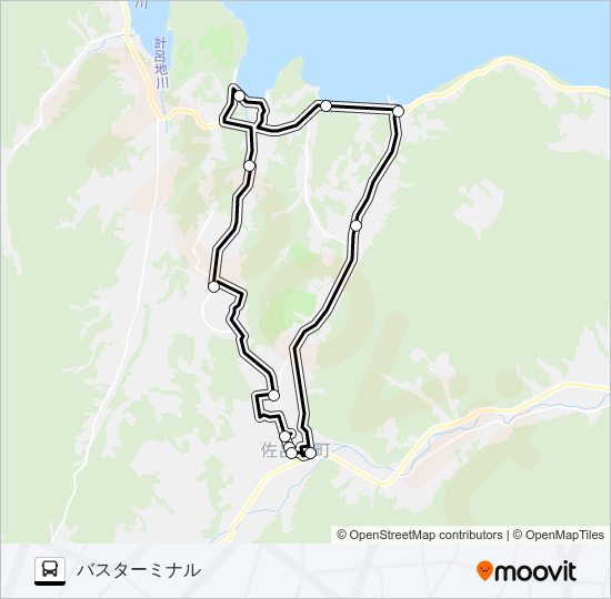 若里 Busの路線図