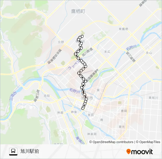 ３０番 Bus Line Map
