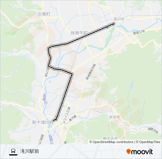 深滝線 Bus Line Map