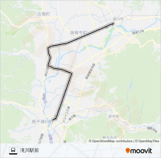 深滝線 Bus Line Map