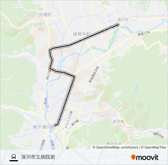 深滝線 Bus Line Map