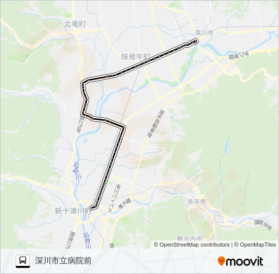 深滝線 Bus Line Map