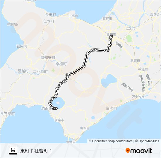 五の原 bus Line Map