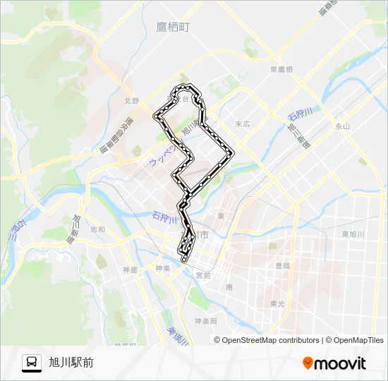 ２０９番 バスの路線図