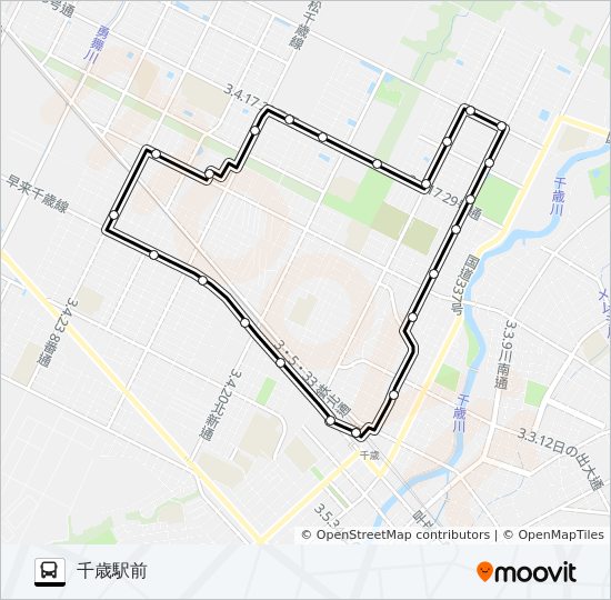 Route Schedules Stops Maps 千歳駅前 Updated