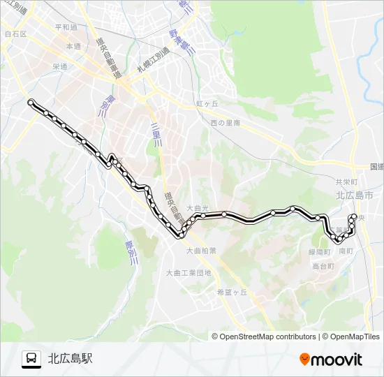 広島線 Bus Line Map