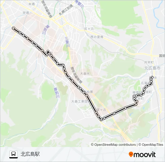 広島線 Bus Line Map