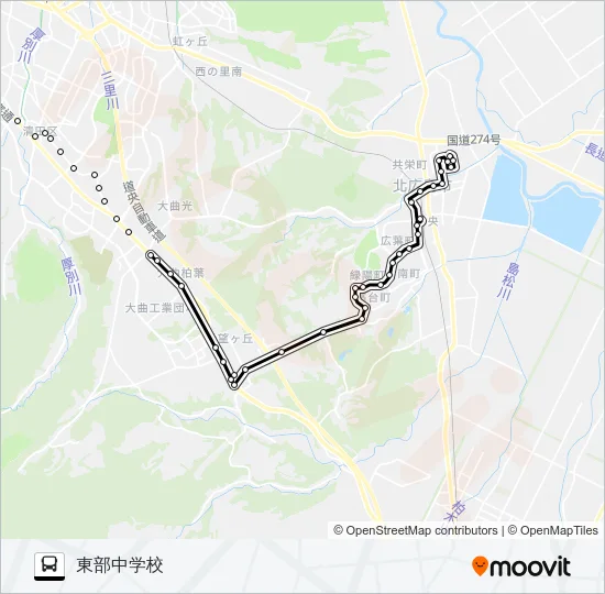 広島線 Bus Line Map