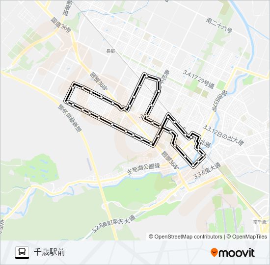 ２桜木線 バスの路線図