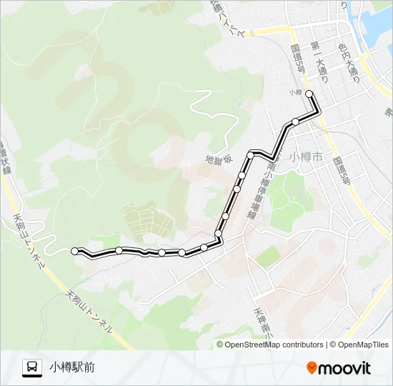 ７最上線 Bus Line Map