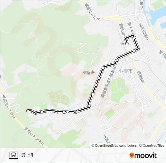 ７最上線 Bus Line Map