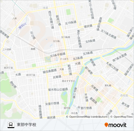 さんぽまち bus Line Map