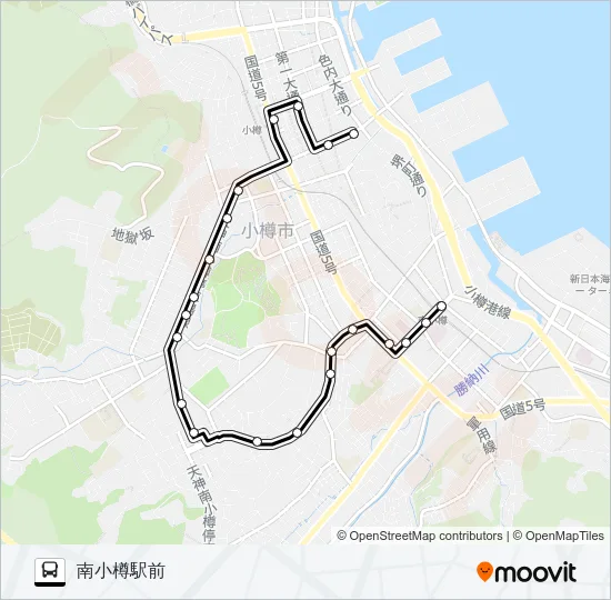 南４山手線 Bus Line Map