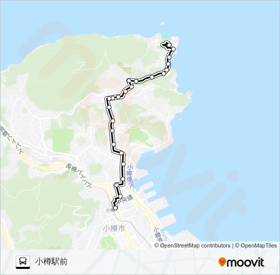 １１祝津線 Bus Line Map