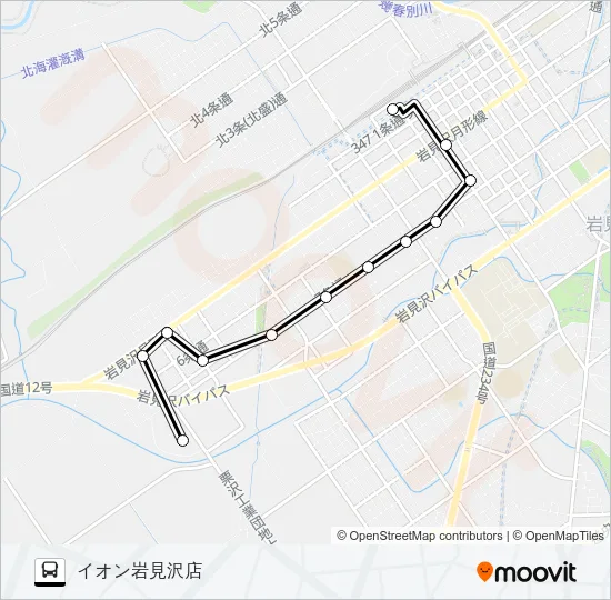 １２大和線 Bus Line Map