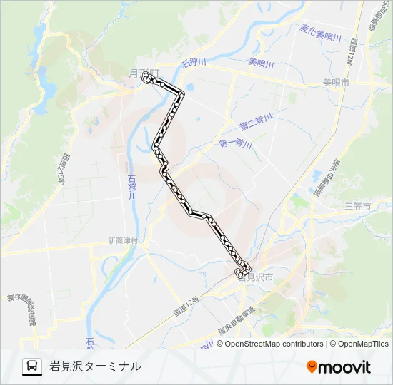 ２１月形線 Bus Line Map