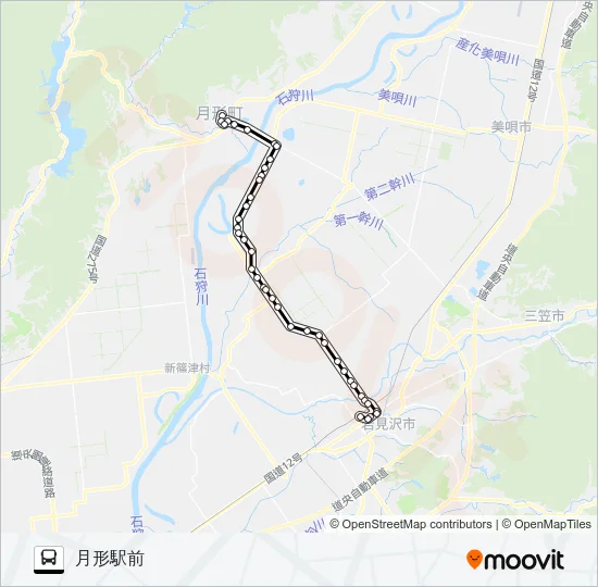 ２１月形線 Bus Line Map