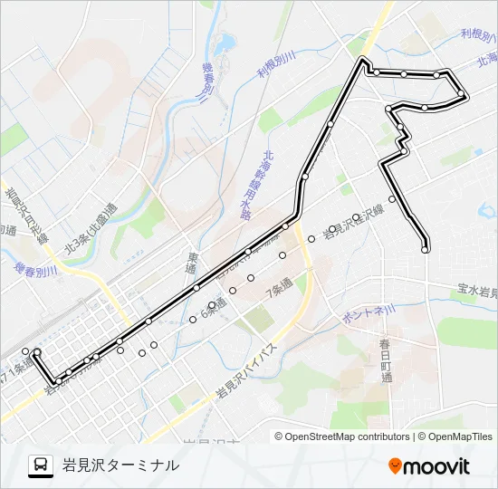 ３日の出台 Bus Line Map