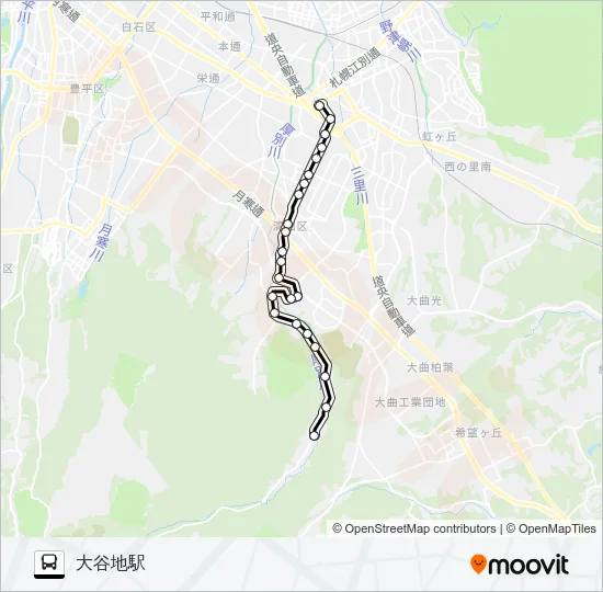 大８７有明線 Bus Line Map