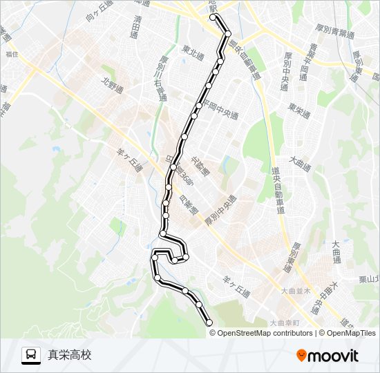 大８７有明線 バスの路線図