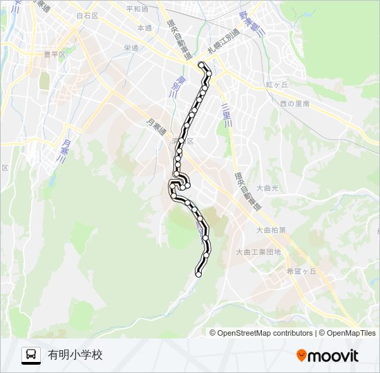 大８７有明線 バスの路線図