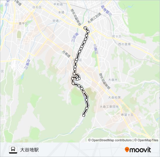 大８７有明線 bus Line Map