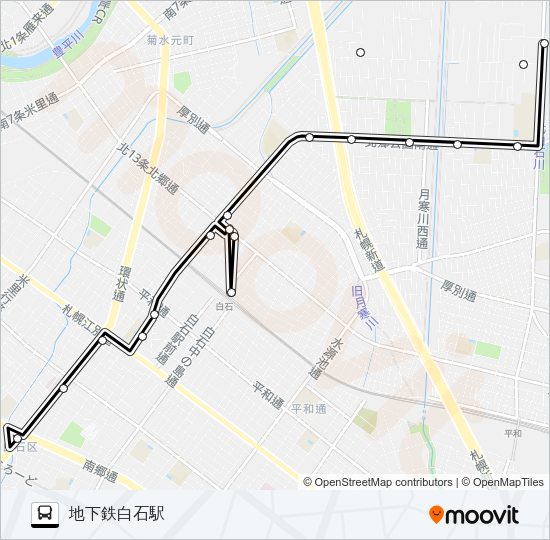 地下鉄 白石 駅 バス 人気