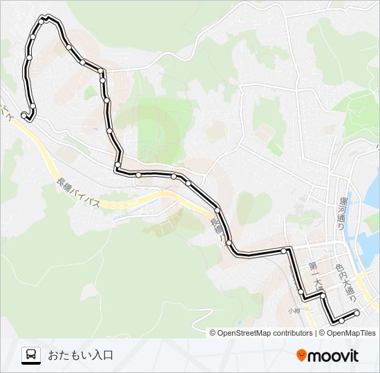 ８おたもい線 bus Line Map