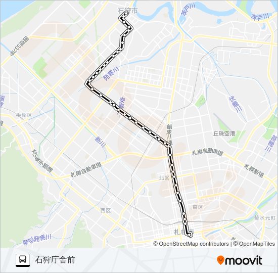 １６花畔団地線 Bus Line Map