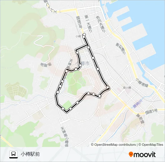 ２４山手中通線 Bus Line Map