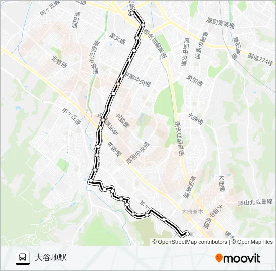 大８８真栄団地線 Bus Line Map