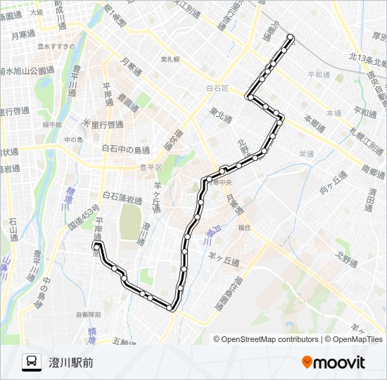 澄澄川白石線 Route Schedules Stops Maps 澄川駅前 Updated