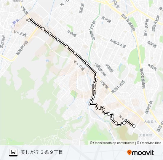 福８８真栄団地線 Bus Line Map