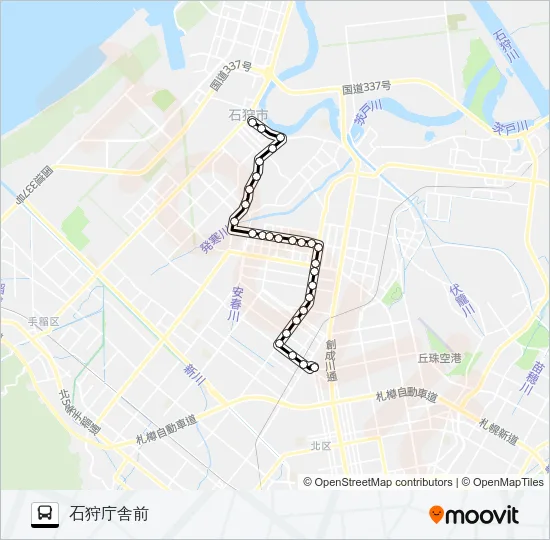麻１７南花畔通線 Bus Line Map