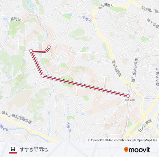 急行 バスの路線図