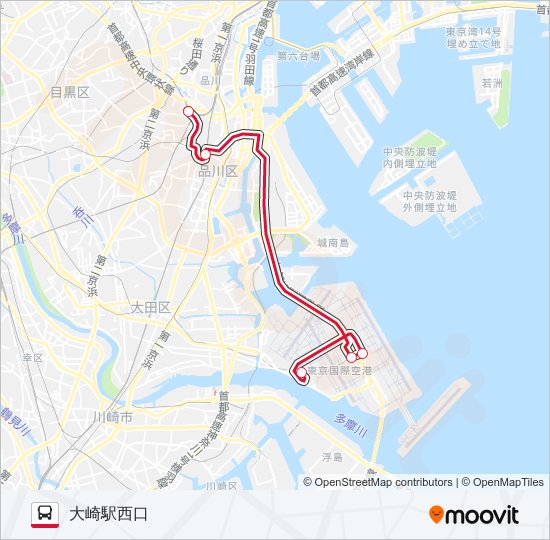 空港 Route Schedules Stops Maps 大崎駅西口