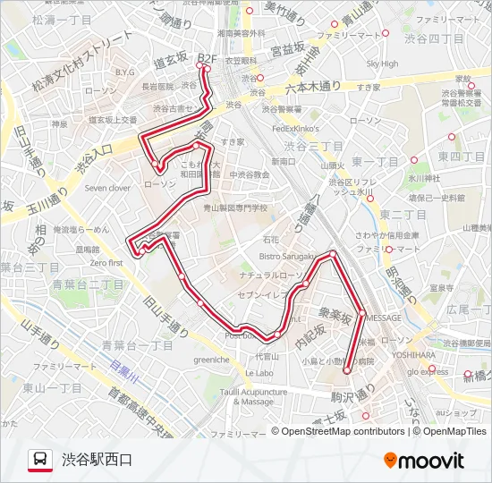 ハチ公  Line Map