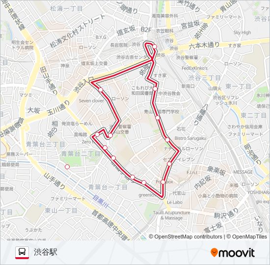 トランセ バスの路線図