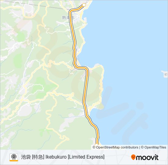 伊東線 ITO LINE metro Line Map