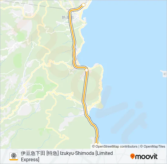 伊東線 ITO LINE Metro Line Map