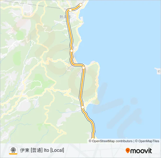 伊東線 ITO LINE Metro Line Map