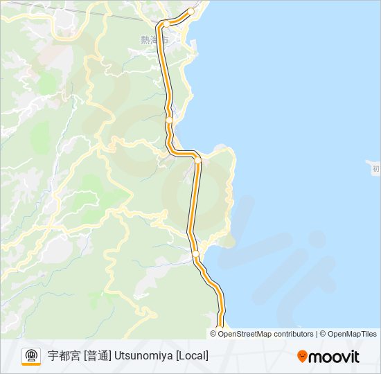 伊東線 ITO LINE metro Line Map