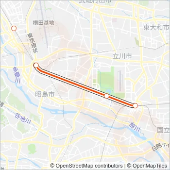 青梅線 OME LINE Metro Line Map