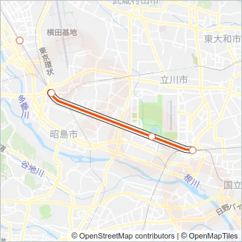 青梅線 OME LINE Metro Line Map