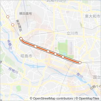 青梅線 OME LINE Metro Line Map