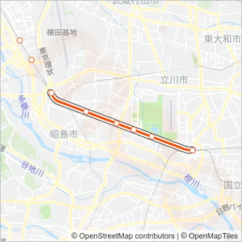 青梅線 OME LINE Metro Line Map