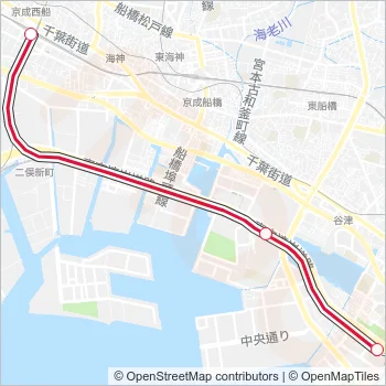 京葉線 KEIYO LINE Metro Line Map