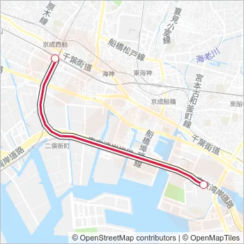 京葉線 KEIYO LINE Metro Line Map