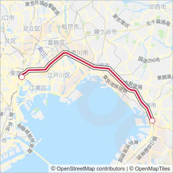 京葉線 KEIYO LINE Metro Line Map