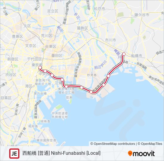 京葉線 KEIYO LINE 地下鉄 - メトロの路線図